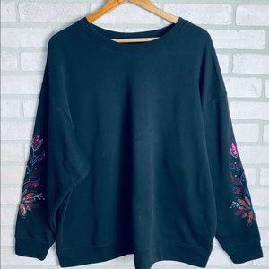 Falls Creek Sequin Sleeve Detailed Sweatshirt